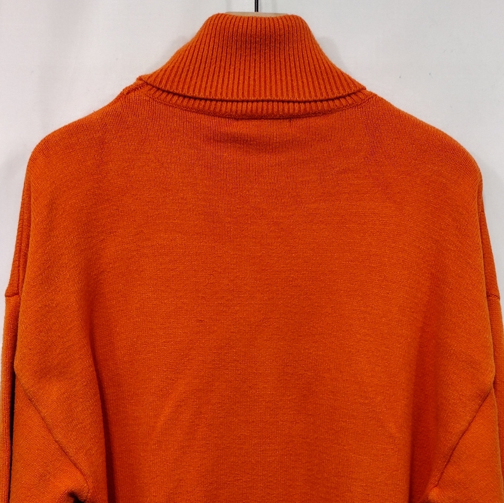 Adika Perfect Mess Turtleneck Sweater Womens M/L Orange Retro 90s Casual Comfy - Picture 6 of 8
